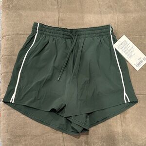 Women's Green Athletic Shorts